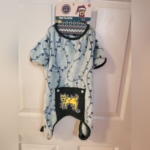 Dog Pajama with Festive Lights